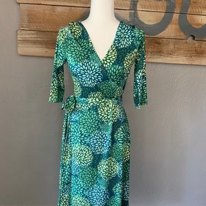 NWT Small Green Patty Boutik Wrap Dress.